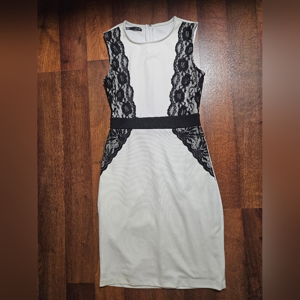 Maurices Black and White Sheath Midi Dress